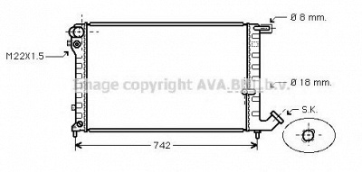 AVA QUALITY COOLING cn2148 -  Радиатор, охлаждение двигателя